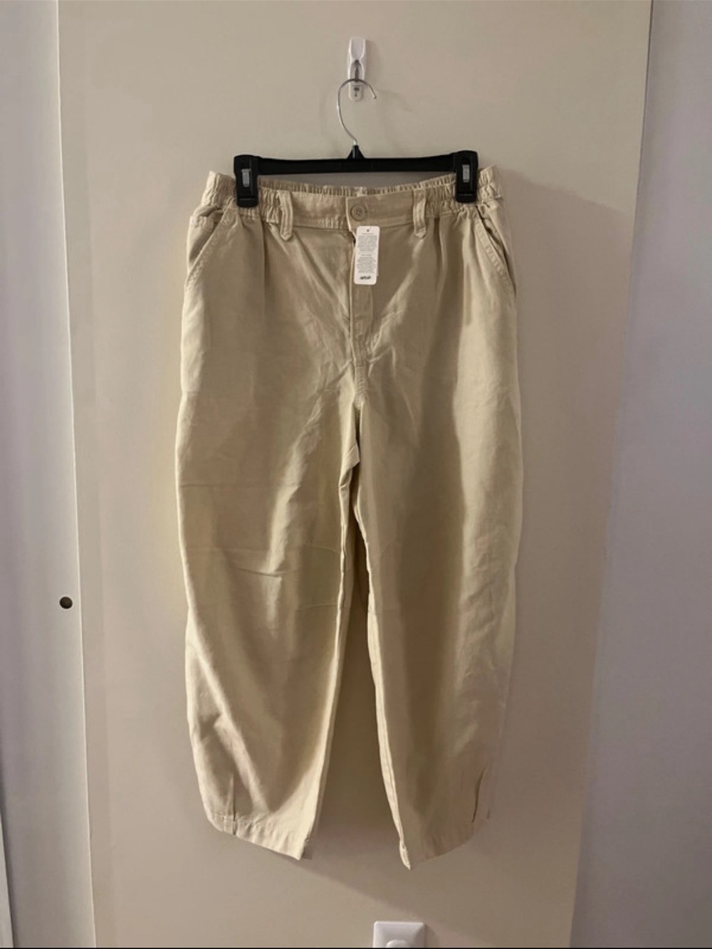 Aerie Women’s Wide Leg Khaki Drawstring Pants New with Tags Size Medium